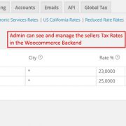 Backend Seller Tax Rates