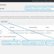 Global Tax as a Service Backend Marketplace Tax Rules