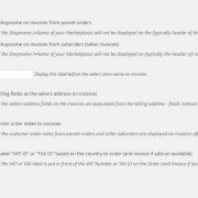 Order Form and Invoice Settings