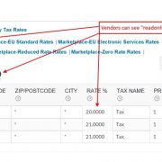 WCMp Marketplace Tax Rates