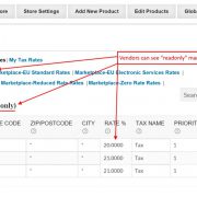 WCVendors Marketplace Tax Rates