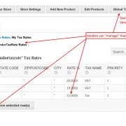 WCVendors Tax Rates